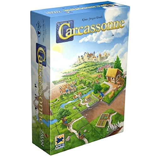 Carcassonne Board Game (BASE GAME) | Board Game for Adults and Family | Strategy Board Game | Medieval Adventure Board Game | Ages 7 and up | 2-5 Players | Made by Z-Man Games