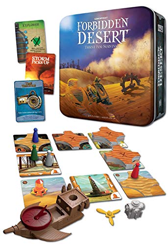 Gamewright Forbidden Desert – The Cooperative Strategy Survival Desert Board Game Multi-colored, 5'