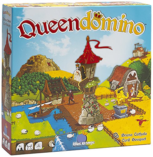 Blue Orange Games Queendomino Board Game - Family or Adult Strategy Board Game for 2 to 4 players. Recommended for ages 8 & Up