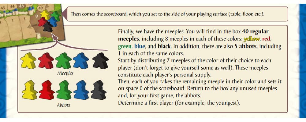 carcassonne rules meeple placement